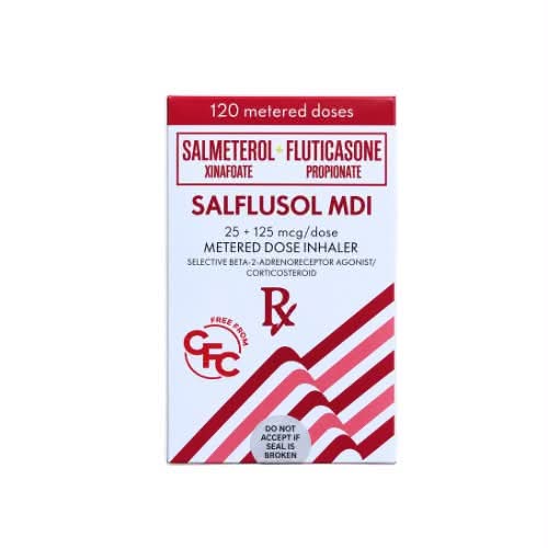 Salmeterol+Fluticasone 25/125mcg Inhaler x 1