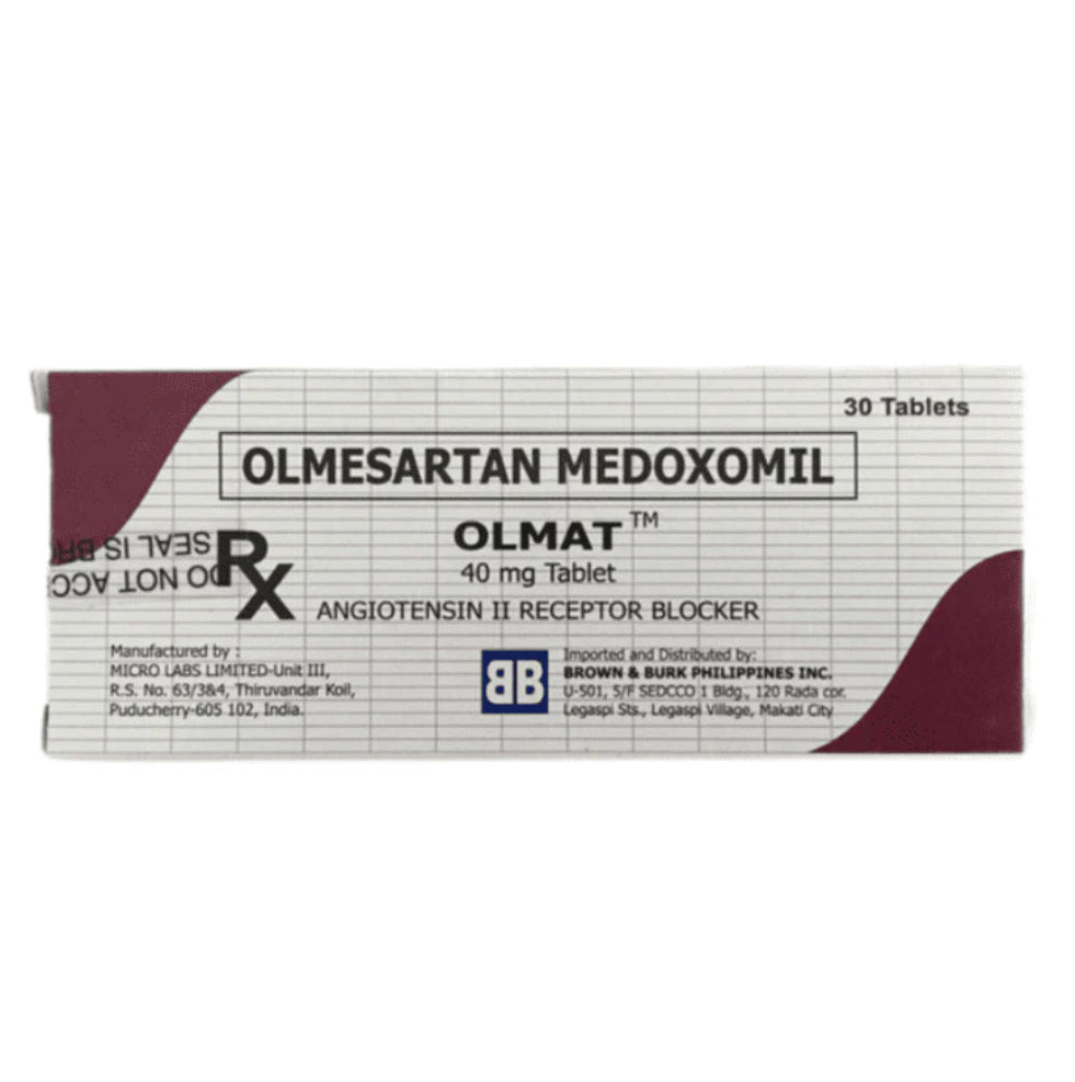 Olmesartan 40mg Tablet x 1