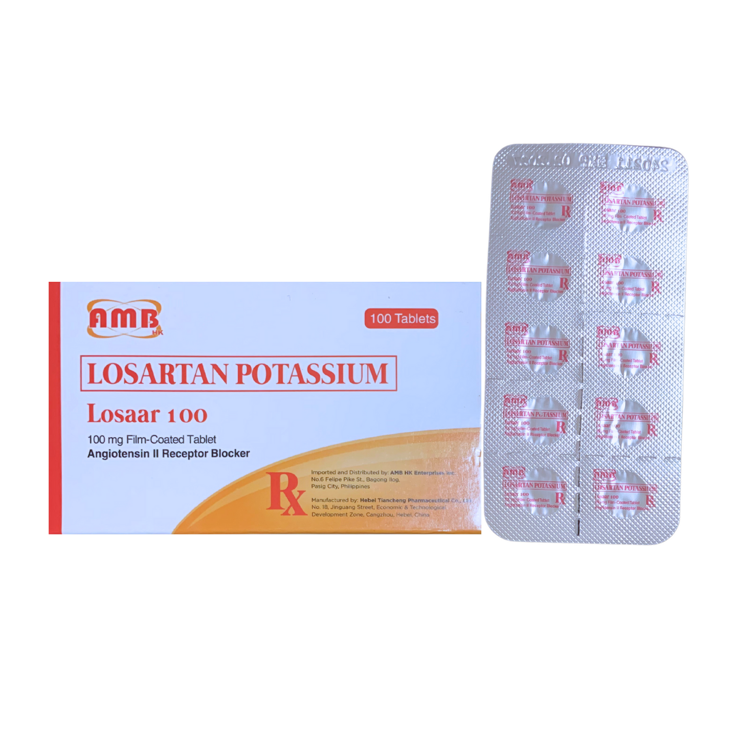 Losartan 100mg Tablet x 1