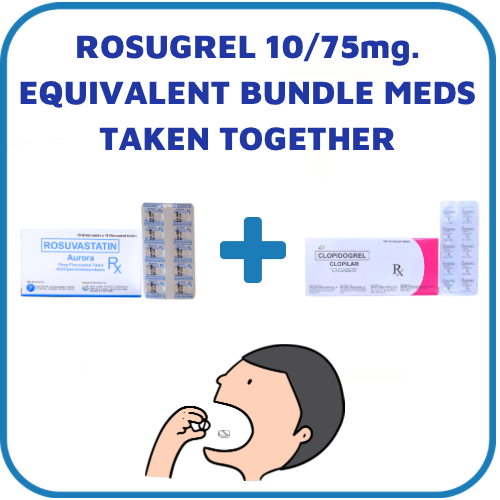 ROSUGREL Clopidogrel + Rosuvastatin 75mg/10mg Tablet x 1