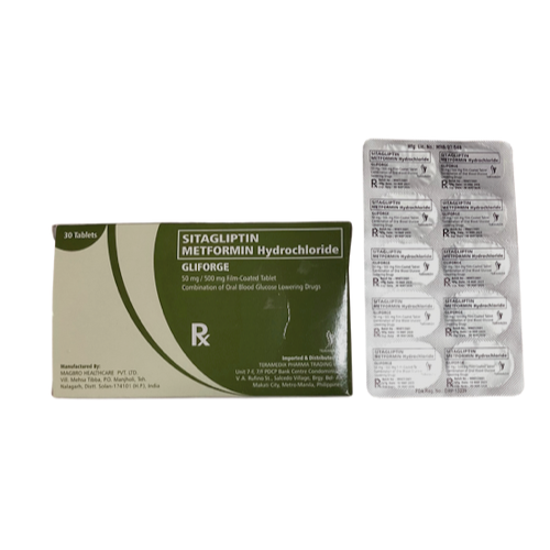 JANUMET Sitagliptin + Metformin 50mg/500mg. Tablet x 1s