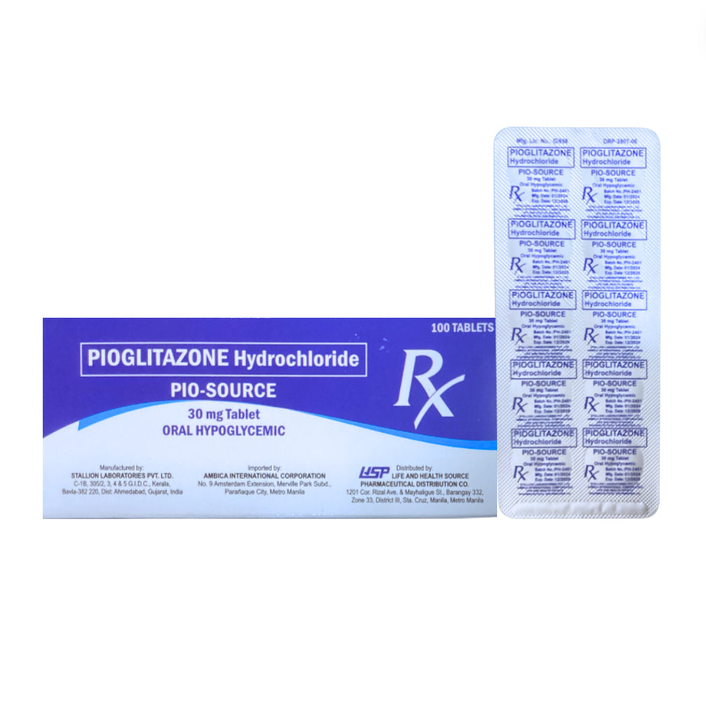 ACTOS ( Pioglitazone ) 30mg Tablet x 1