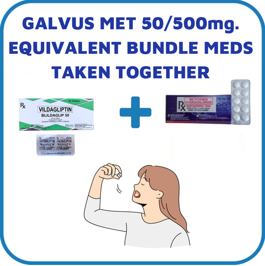 GALVUSMET Vildagliptin + Metformin 50mg/500mg. Tablet x 1s