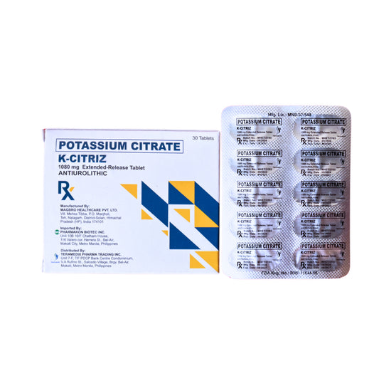 RITEMED (Potassium Citrate) 1,080mg (10Meq) Tablet x 1