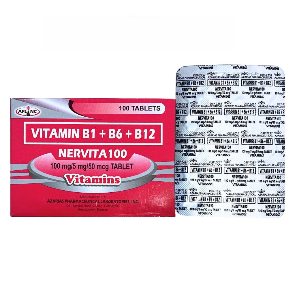 Ritemed Vitamin B Complex (B1+B6+B12) 100mg/5mg/50mcg Tablet