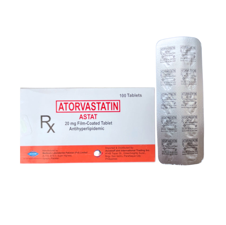 ATORVAST - NATRAPHARM (Atorvastatin) 20mg.Tablet x 1