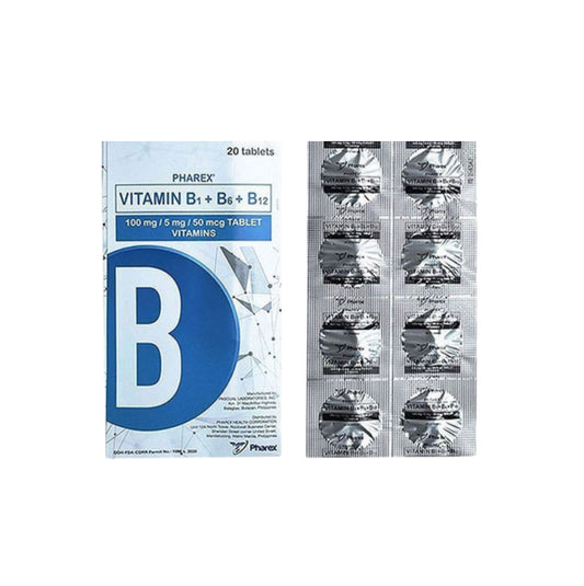 Ritemed Vitamin B Complex (B1+B6+B12) 100mg/5mg/50mcg Tablet