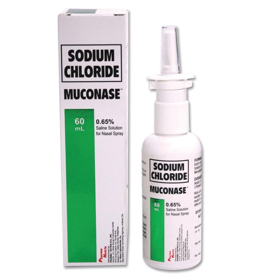 MUCONASE Sodium Chloride 6.5mg Solution Nasal Spray 30ml x 1