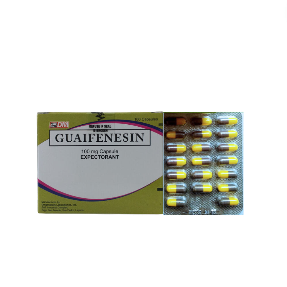 Guaifenesin 100mg Capsule x 1