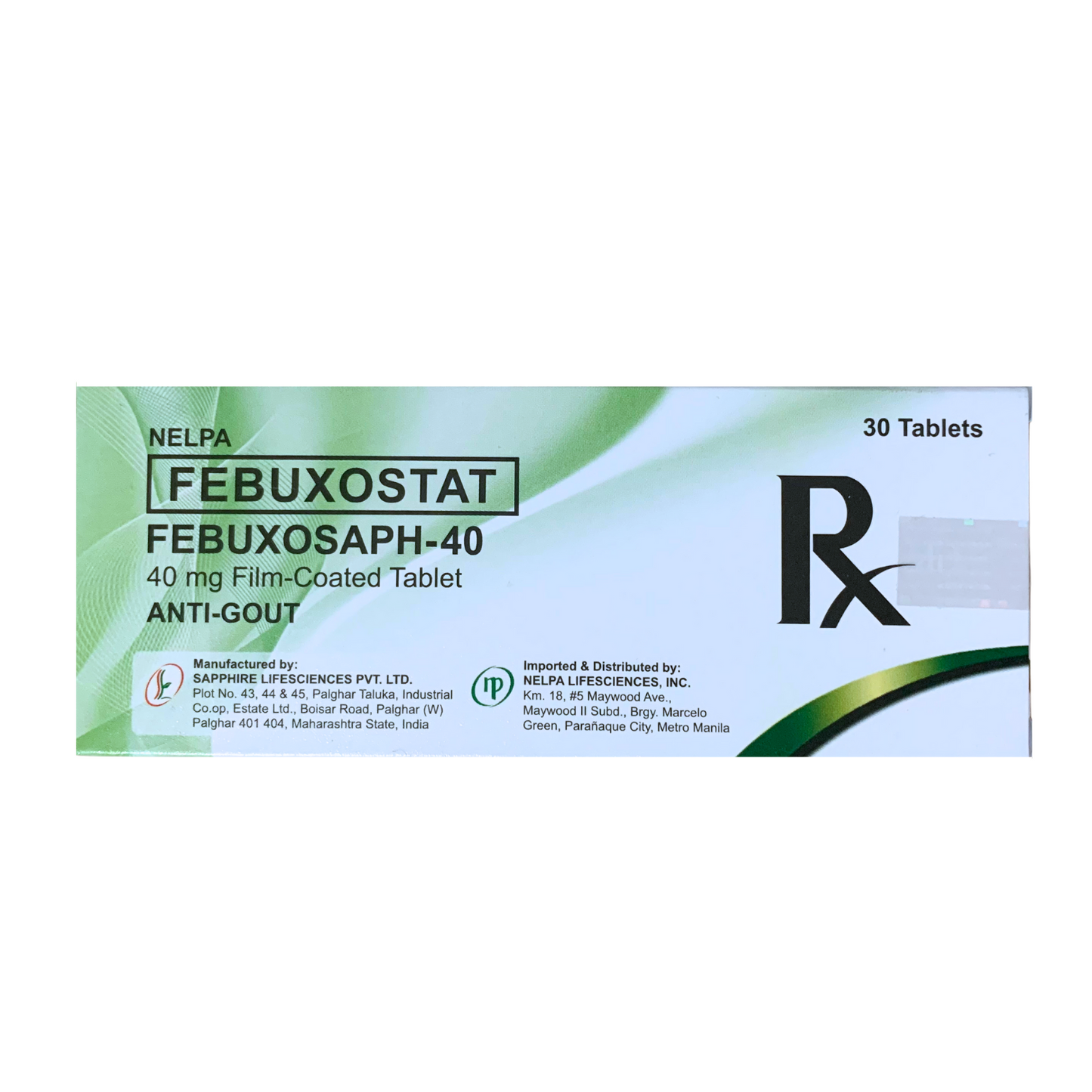 UXENTA Febuxostat 40mg Tablet x 1