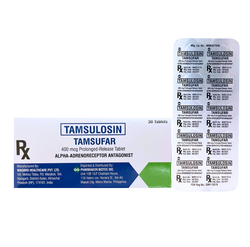 PROZELAX (Tamsulosin) 400mcg Capsule x 1