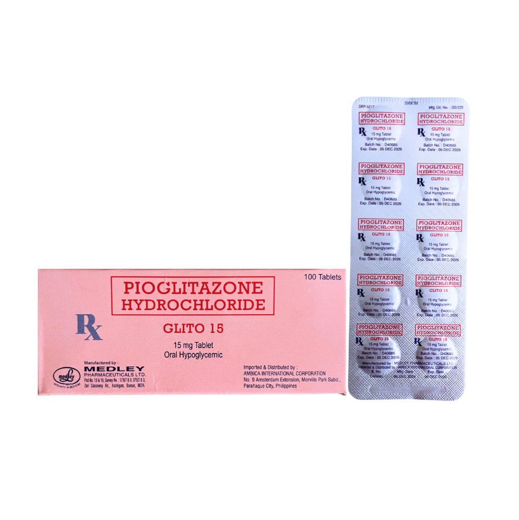ACTOS ( Pioglitazone ) 15mg Tablet x 1