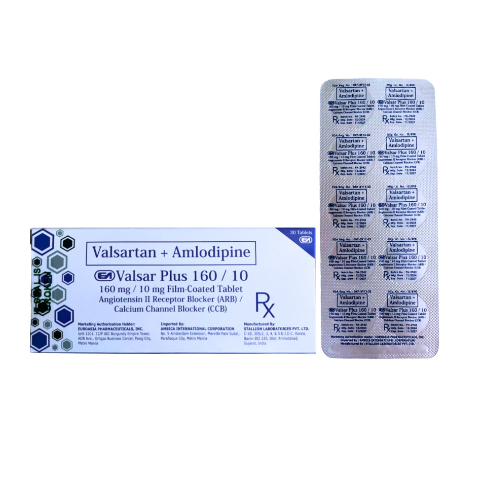 Valsartan + Amlodipine 160mg./10mg. Tablet x 1