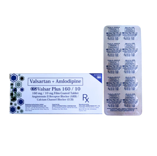 Valsartan + Amlodipine 160mg./10mg. Tablet x 1
