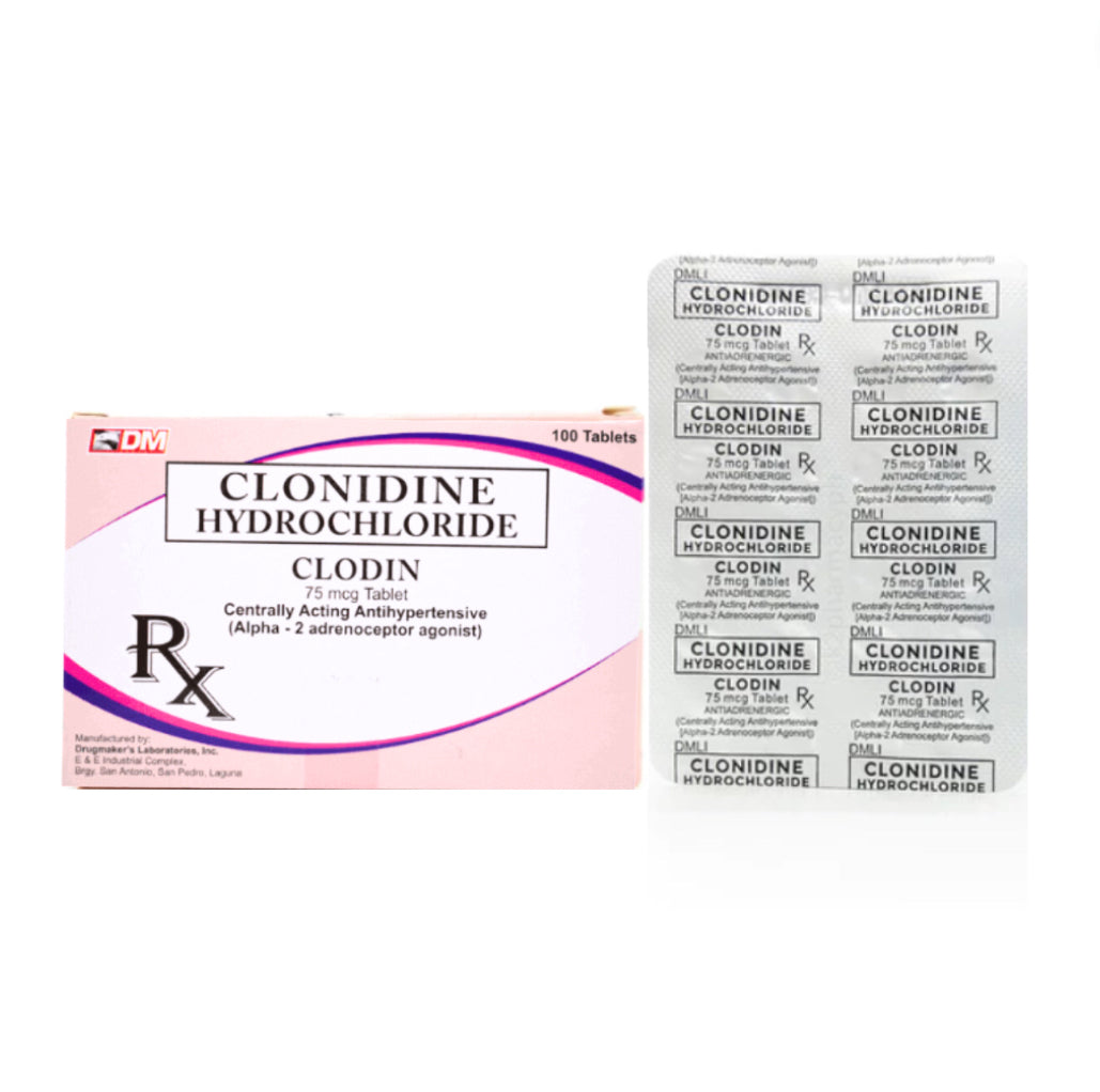 Clonidine 75mcg Tablet x 30s Monthly Maintenance Dose – XalMeds