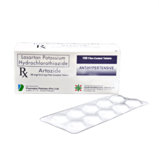 Getzar Plus (Losartan + Hydrochlorothiazide) 50mg/12.5mg Tablet x 1