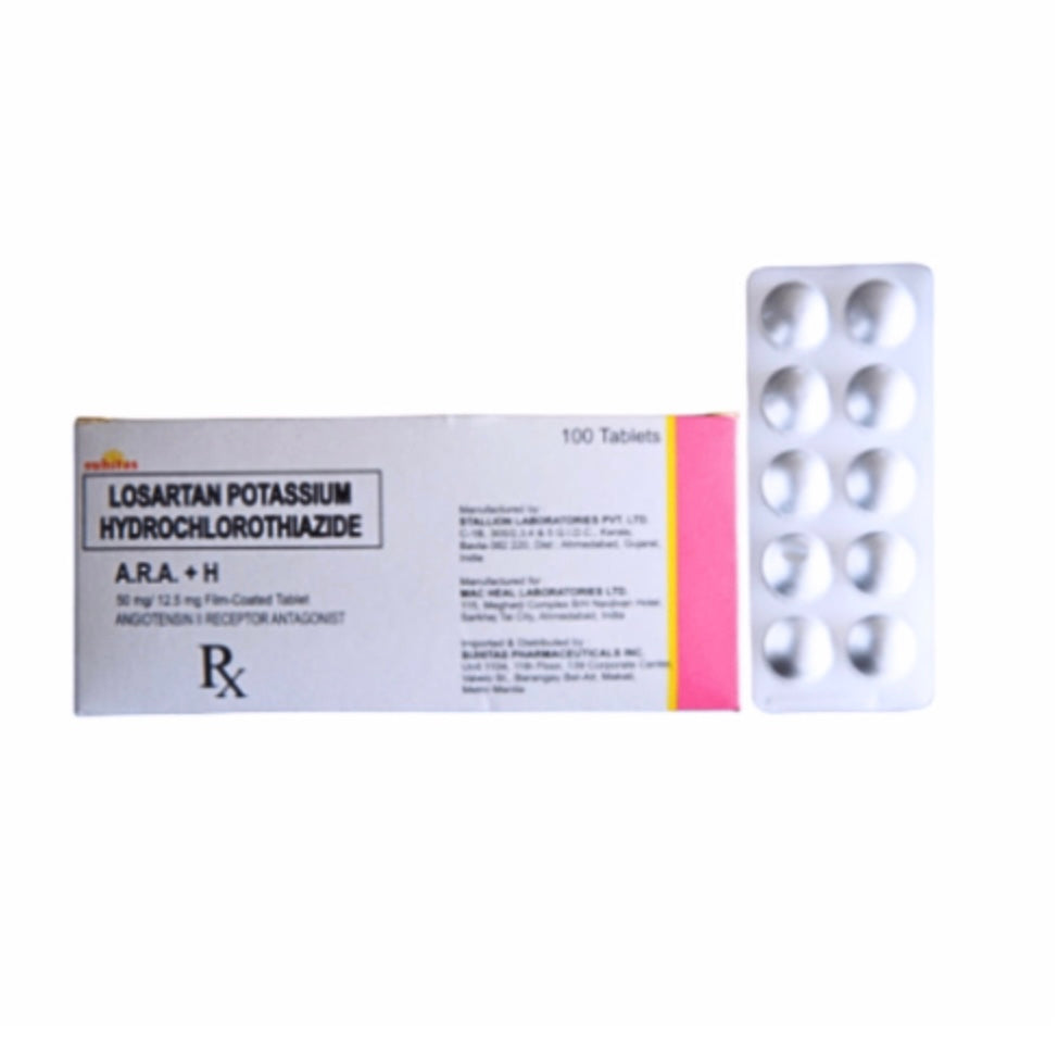 Getzar Plus (Losartan + Hydrochlorothiazide) 50mg/12.5mg Tablet x 1