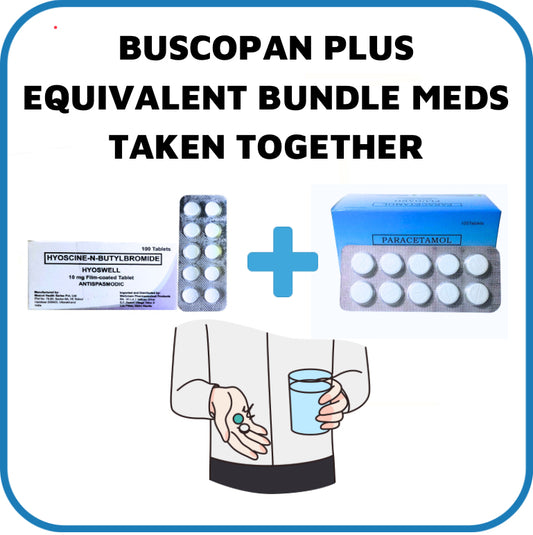 BUSCOPAN PLUS Hyoscine N-Butylbromide+ Paracetamol 10mg/500mg Tablet x 1