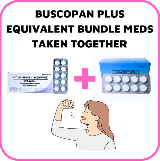 BUSCOPAN VENUS Hyoscine N-Butylbromide+ Paracetamol 10mg/500mg Tablet x 1