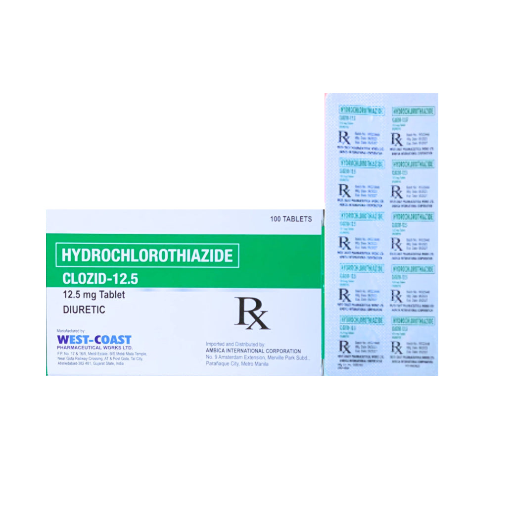 Hydrochlorothiazide 12.5mg Tablet x 1