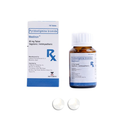 MESTINON Pyrodestigamine 60mg Drag Tablet x 1 (Pabili Service for Metro Cebu Only Exclusive to COD, Discounts Subject to Partner Outlet Requirements)
