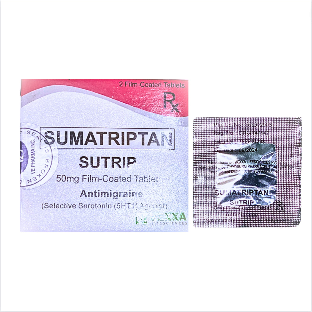 Sumatriptan 50mg.Tablet x 1