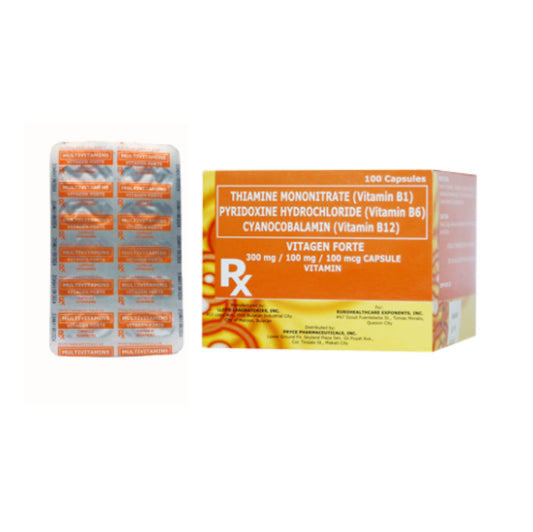 PRONERV (Vitamin B Complex B1, B16, B12 Forte 100mg/100mg/200mcg Capsule x 1