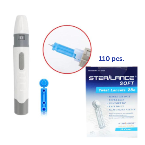 Lancing Pen Device x 1 with Free 10 Lancets