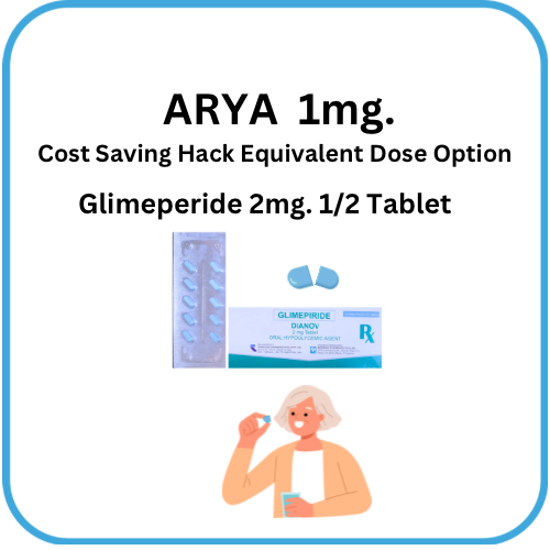 ARYA Glimeperide 1mg Tablet x 1