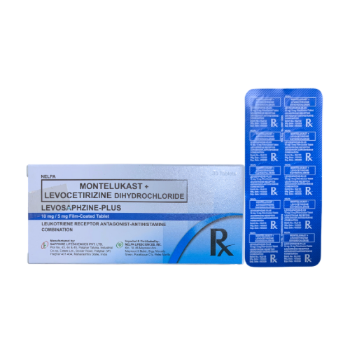 Levocetirizine+Montelukast 5mg/10mg Tablet x 1