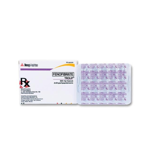 TROLIP ( Fenofibrate ) 300mg Capsule x 1