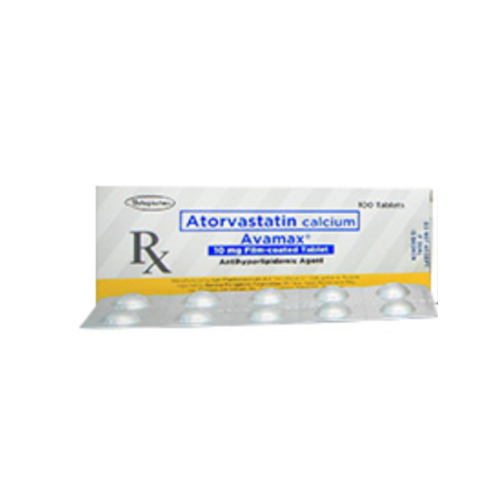 AVAMAX (Atorvastatin) 10mg.Tablet x 1