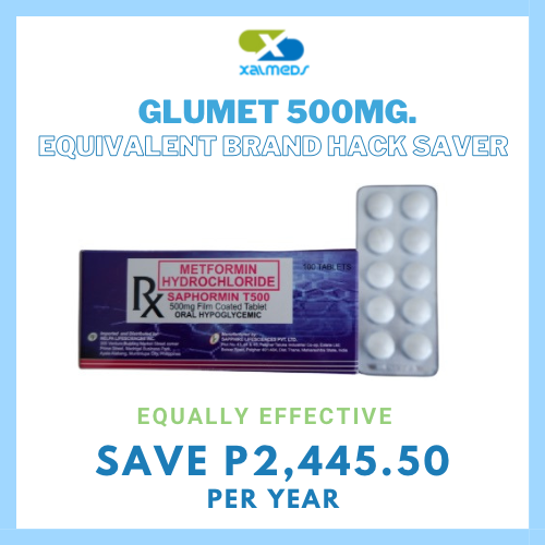 GLUMET Metformin 500mg Tablet x 1