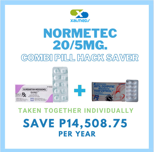 Normetec (Olmesartan + Amlodipine) 20mg./5mg. Tablet x 1