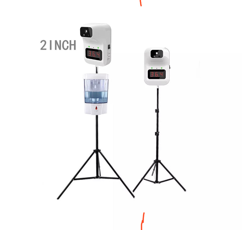 K3X Rechargable Battery Thermal Scanner With Stand And Handsfree Alcohol Dispenser And Charger