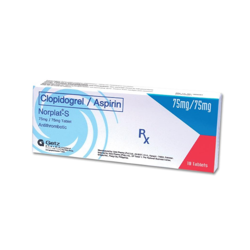 NORPLAT S Clopidogrel + Aspirin 75mg/75mg Tablet x 1
