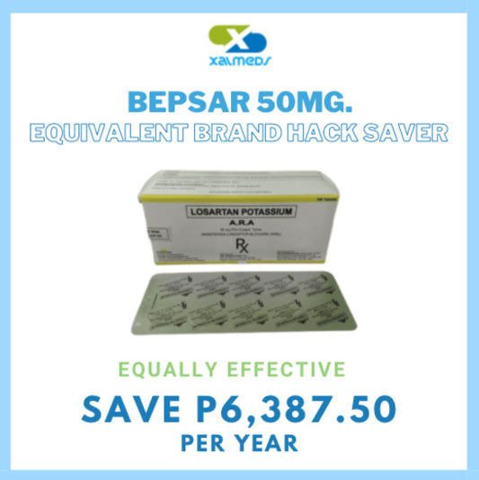 Bepsar (Losartan) 50mg Tablet x 1 - XalMeds