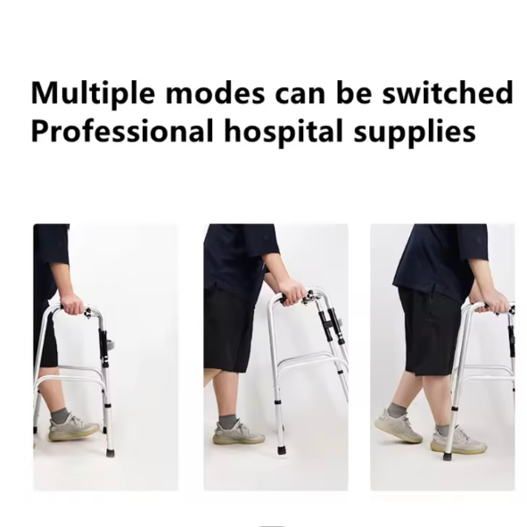Adult Multifunctional Walking Aid/Walker Foldable Stainless Steel No Wheels x 1 (Metro Cebu Orders Only)