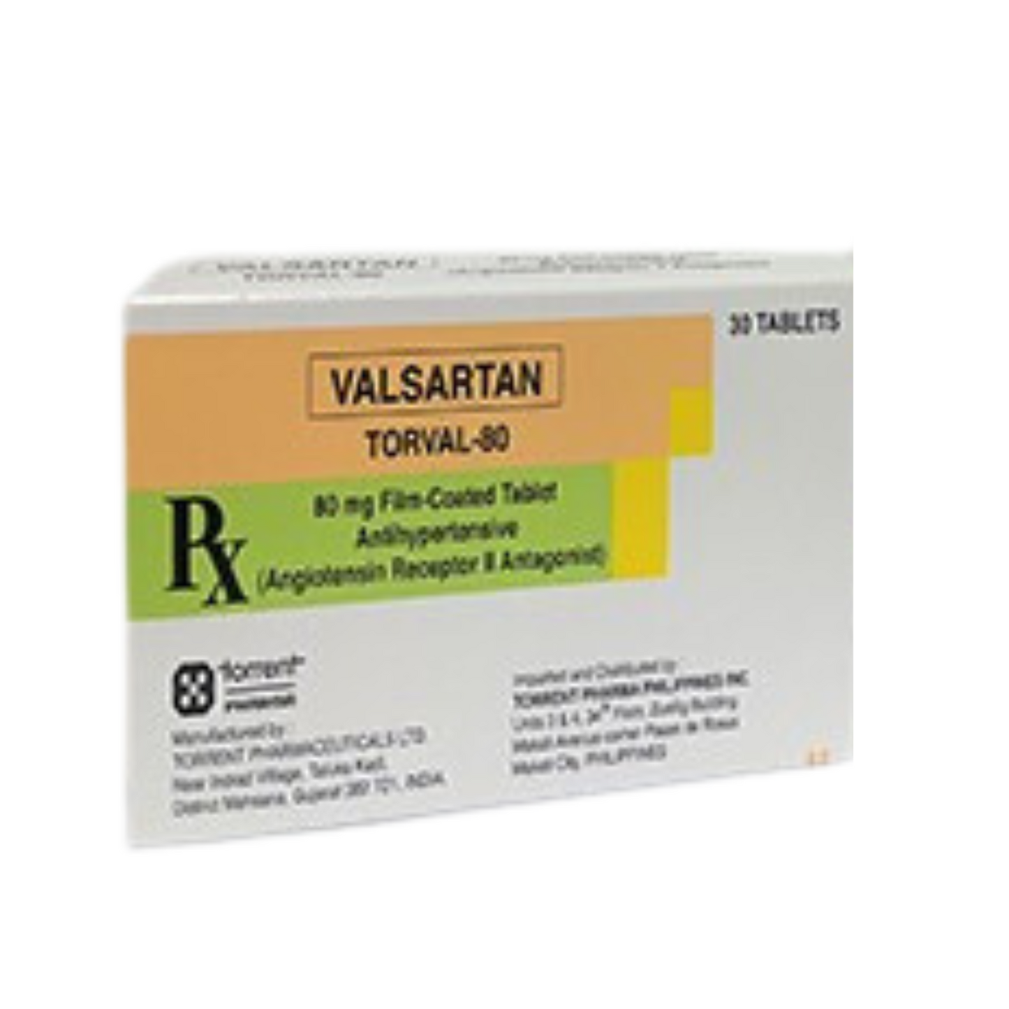 TORVAL Valsartan 80mg Tablet x 1