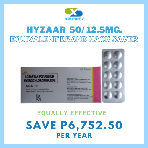 Hyzaar (Losartan + Hydrochlorothiazide) 50mg/12.5mg Tablet x 1