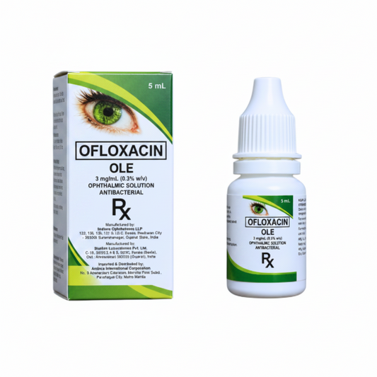 Ofloxacin 3mg/5ml Opthalmic (Eye) Drops x 1