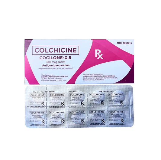 Colchicine 500mcg Tablet x 1