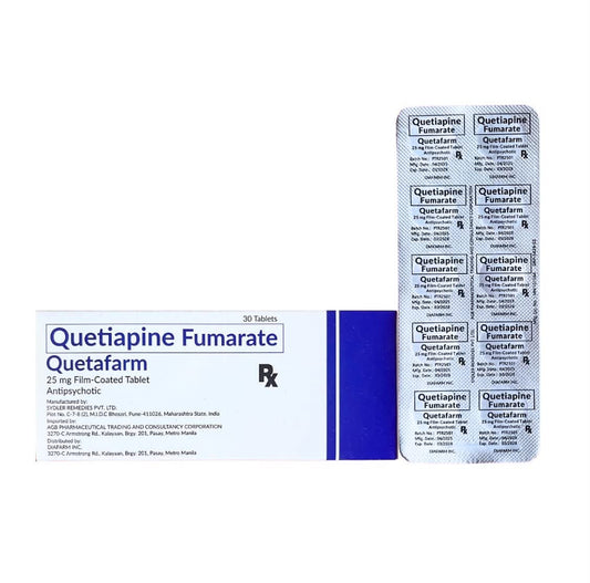 Quetiapine (as Fumarate) 25 mg Tablet