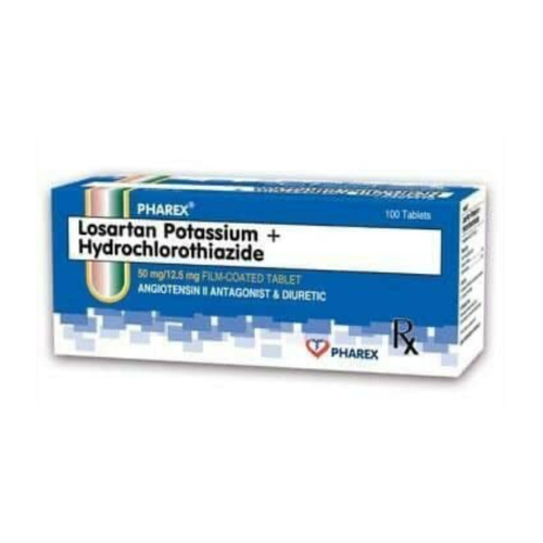 Pharex (Losartan + Hydrochlorothiazide) 50mg./12.5mg. Tablet x 1