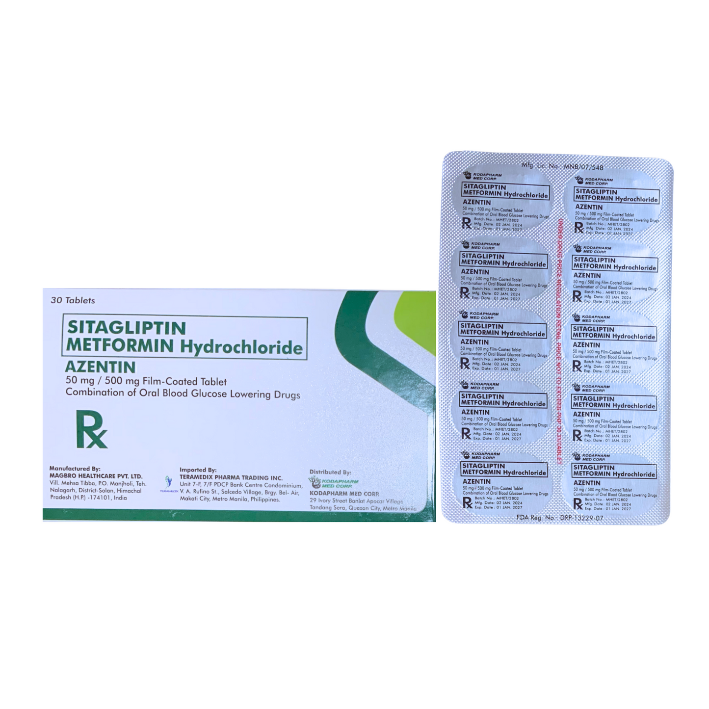 JANUMET Sitagliptin + Metformin 50mg/500mg. Tablet x 1s