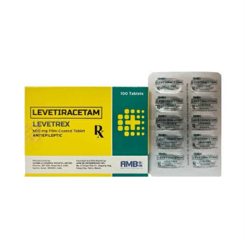 Levetiracetam 500 mg Film coated tablet x 1