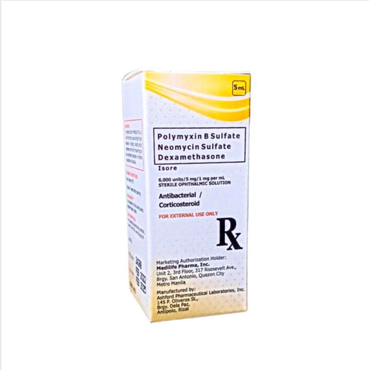 Polymyxin+Neomycin+Dexamethasone Eye Drops x 1
