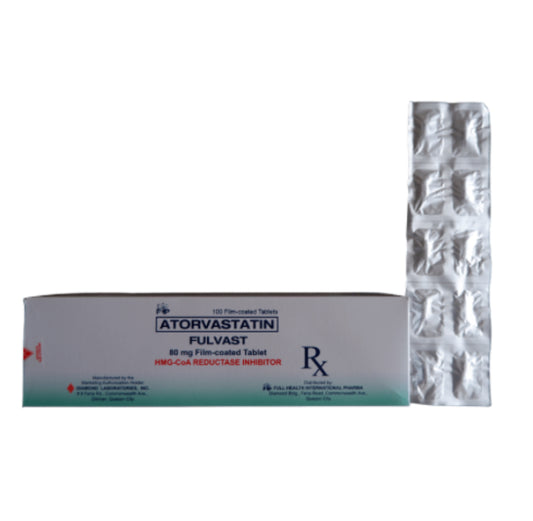 Atorvastatin 80 mg Tablet x 1s