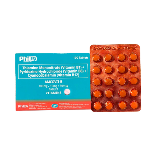 Vitamin B Complex B1+B6+B12 100mg/5mg/50mcg Tablet x 1