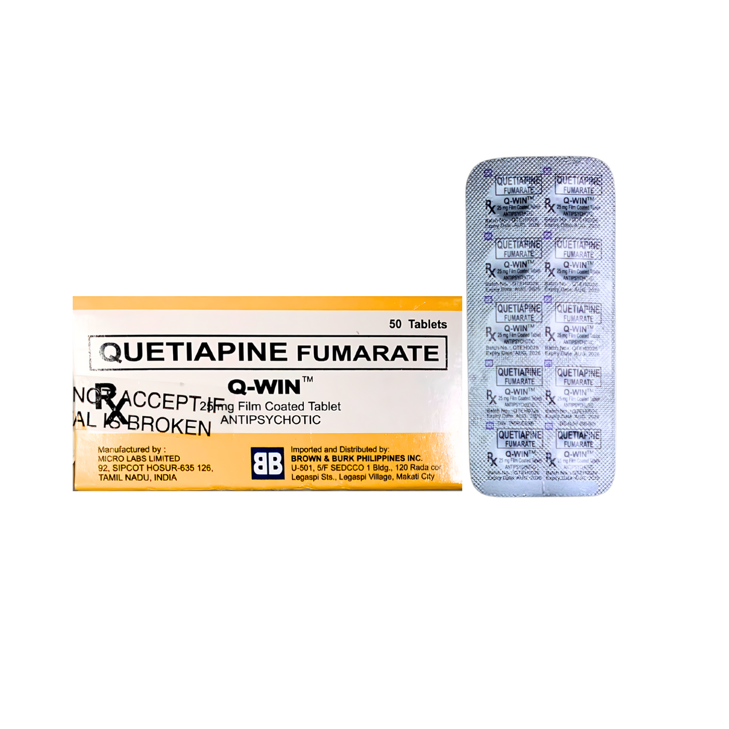 Quetiapine (as Fumarate) 25 mg Tablet